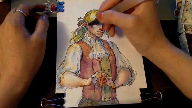 Watercolor speedpaint | Люцифер