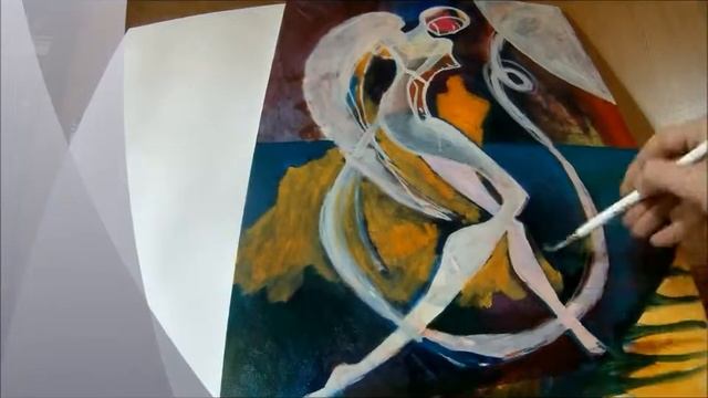 Рисование Angel and devil живопись холст масло www.earta.ru