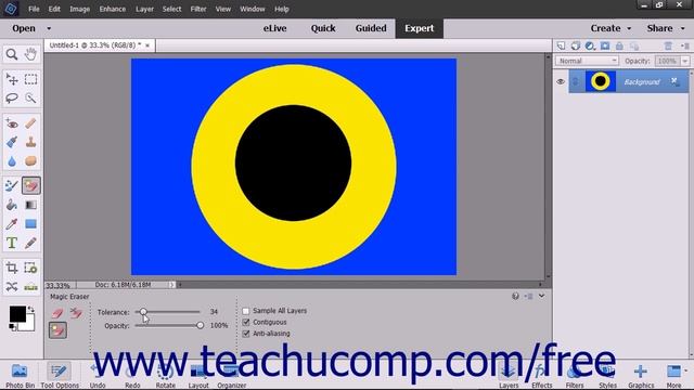 Photoshop Elements 15 Tutorial The Magic Eraser Tool Adobe Training