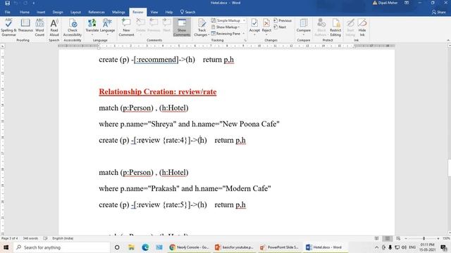 Graph Databases Neo4j Simple Database Creation and firing Queries