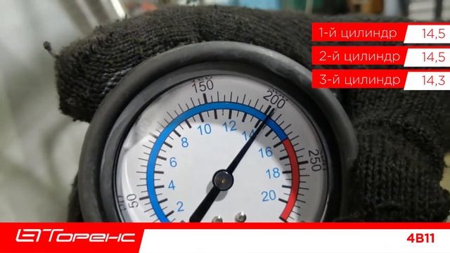 Первый запуск двигателя и замер компрессии 4b11 49670