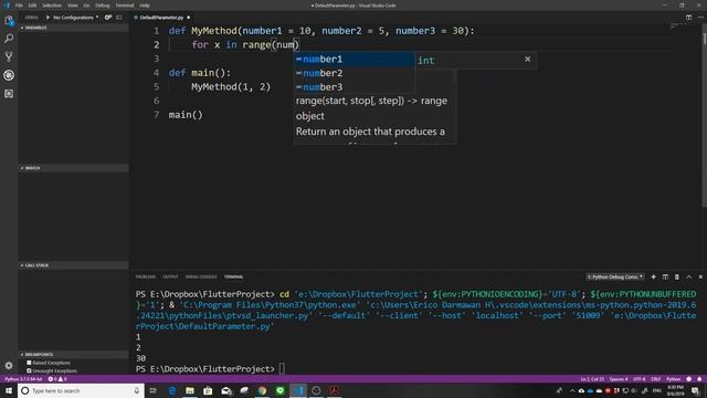 PYTHON 08. Default Parameter, Break, Continue