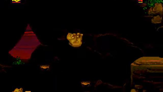 The Lion King stage / level 5 Simba's Exile Sega Genesis / Mega Drive