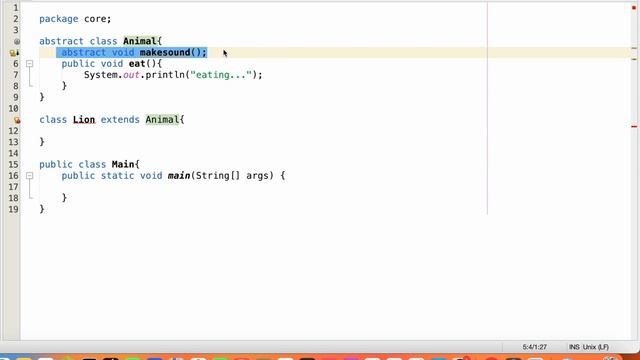 Abstract class in JAVA | JAVA Tutorial