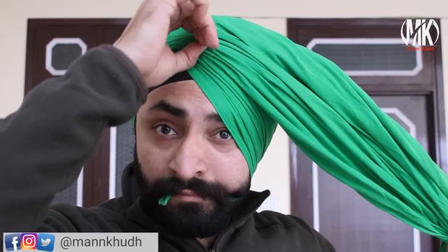 Winter's Parna Tutorial | Wattan Wala Parna 5.5 meter | Dastar Tying | Short Turban | Mann Khudh