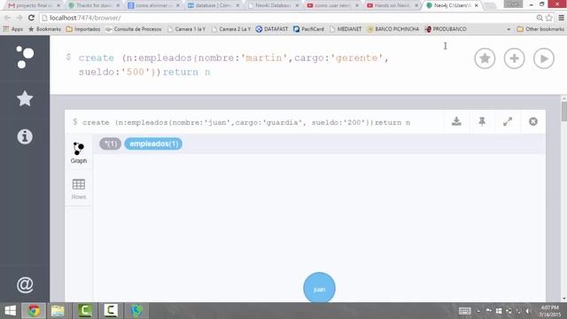 BASE DE DATOS NO SQL.  NEO4J GRAFOS