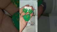 серьги и брошь сердце