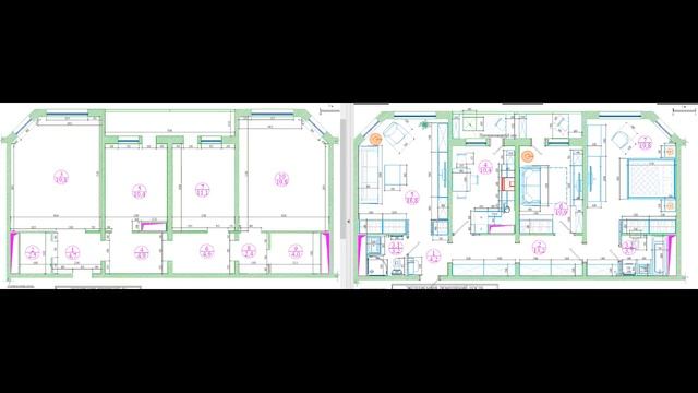 Перепланировка трехкомнатной квартиры в доме серии ИП-46С