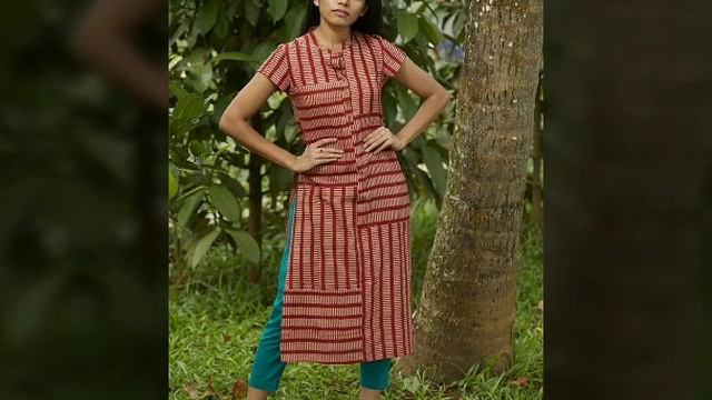 Top 40+Beautiful Stylish And Trendy Stripe /Linning Kurta /Kurti Dress Design Idea's