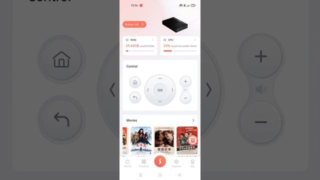 Station Links Android application on Firefly Station M2 Geek Mini PC 4GB RAM 32GB ROM with 256GB SS