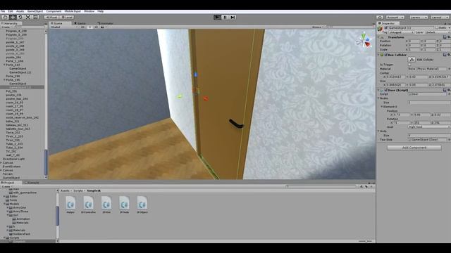 Уроки по Unity 5 #Как сделать игру №31 Двери, IK, корутины и интерфейсы