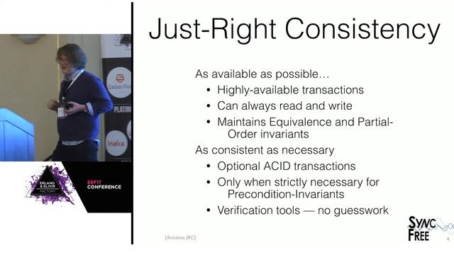 Lightning Talk: Just-Right Consistency: Closing The CAP Gap - Christopher Meiklejohn