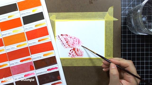 Emboss Resist Watercoloring - Start-To-Finish #38