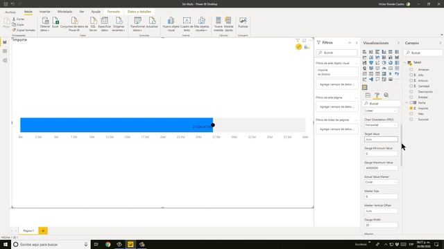 ¿COMO CREAR UN MEDIDOR LINEAL? | LINEAR GAUGE EN POWER BI ❎✅