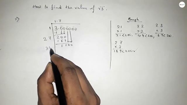 How to find the value of root 3.find the value of square root 3.shsirclasses.