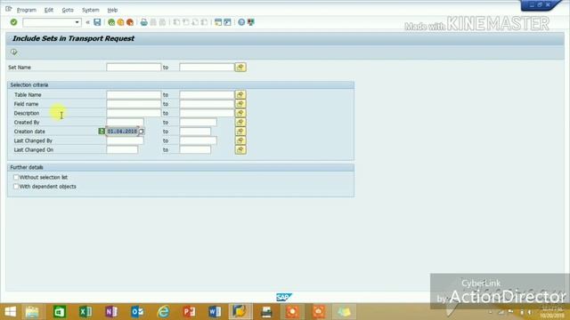 Add sets in a Transport Request in SAP | SAP Fico