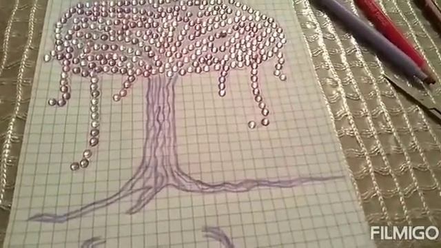 Волшебное дерево.Рисуем и украшаем.Magik tree