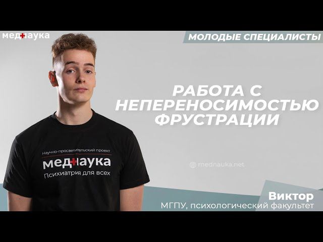 13. Работа с непереносимостью фрустрации