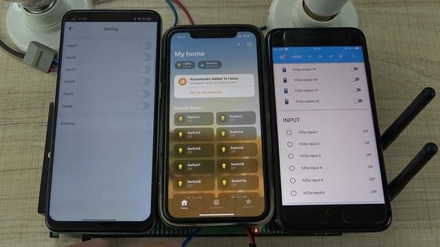 KC868-H32B Pro controller demo by Tuya & Home assistant & Apple HomeKit
