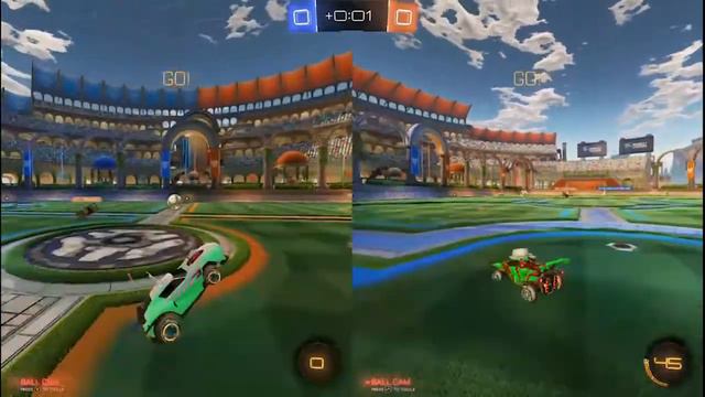 Rocket League Split Screen Compilation part 1. (Archives from 2018.)