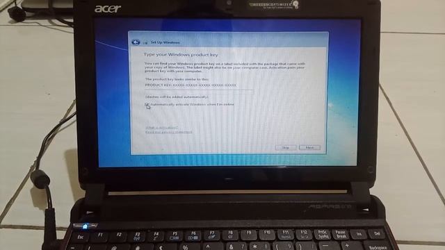 Instal Windows 7 dan ganti RAM Acer Aspire One Step By Step