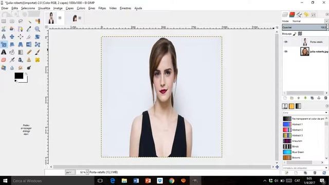 Morpheing amb GIMP