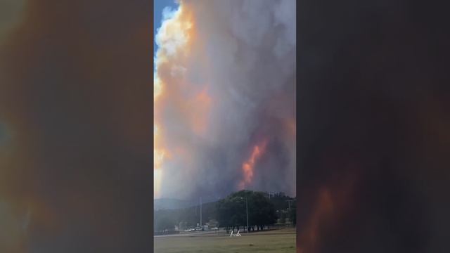 Природные пожары в американском штате Нью-Мексико.