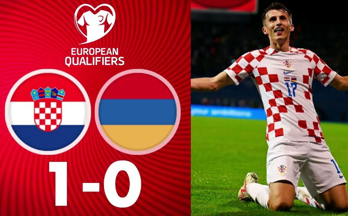 Хорватия - Армения  1-0.   ЕВРО. Квалификация. Тур 10.