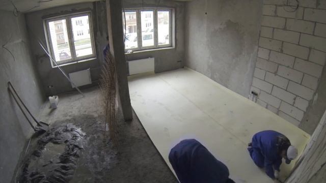 Подложка под теплый пол плавающий пол. Изолон - вспененный полиэтилен