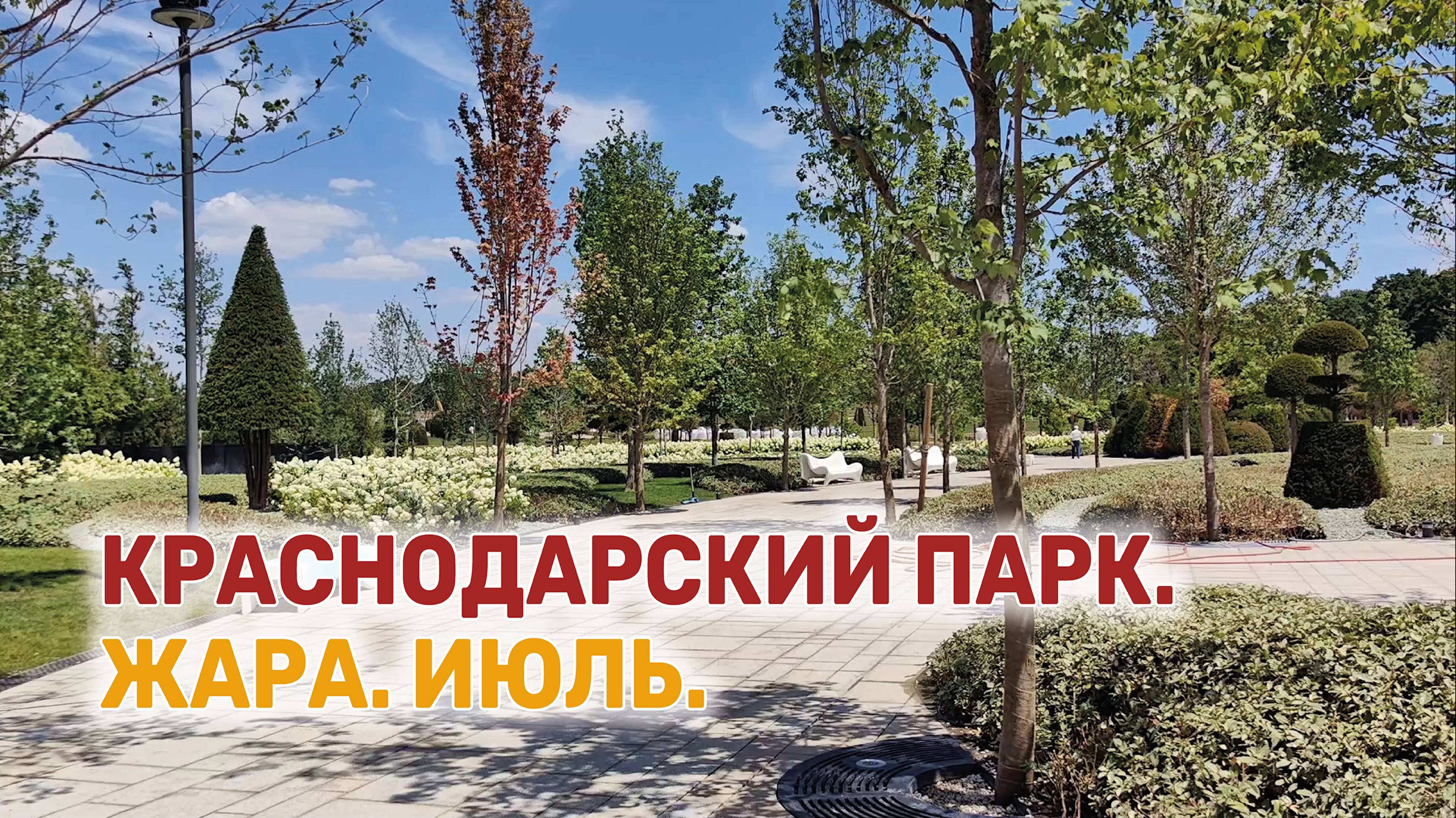 Прогулка по парку «Краснодар» в полуденный зной