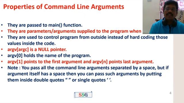 C | Command Line Arguments | argc, argv | Programs | CS3251-Programming in C | Tamil | 55