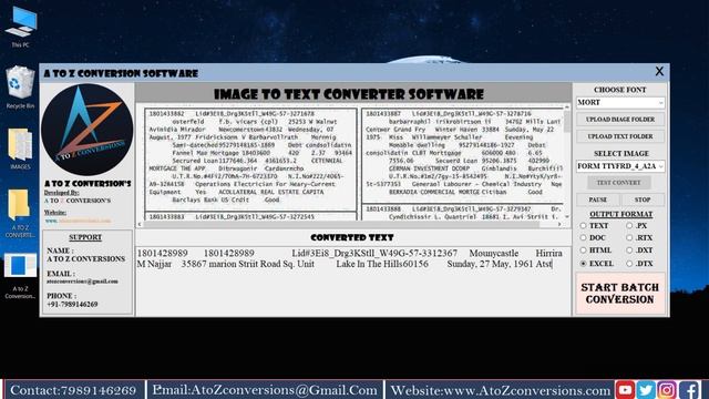 How to convert Mortgage images to excel | jpg to excel conversion software