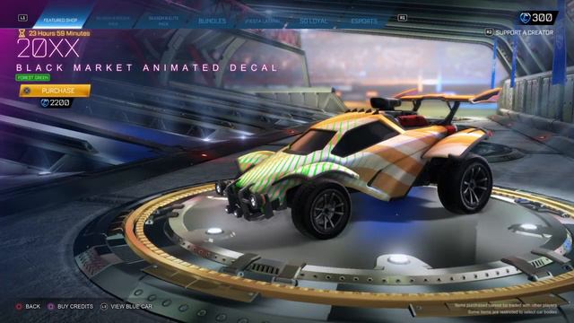 Rocket League item Shop today Oct 11 2022 Sky Blue Cristianos,Forest Green 20XX BM,TW Virtual Wave