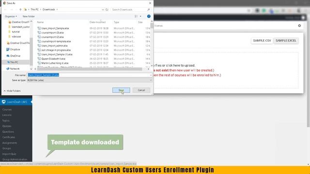 Import Users to LearnDash Courses & Groups From Excel or CSV