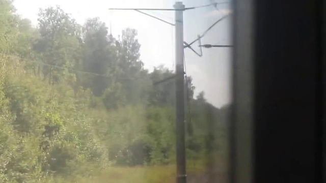 Поезд ЭС1-001 Ласточка перегон Гороховец-Чулково 1
