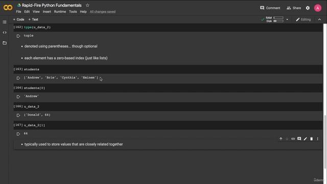 12. Containers II - Tuples