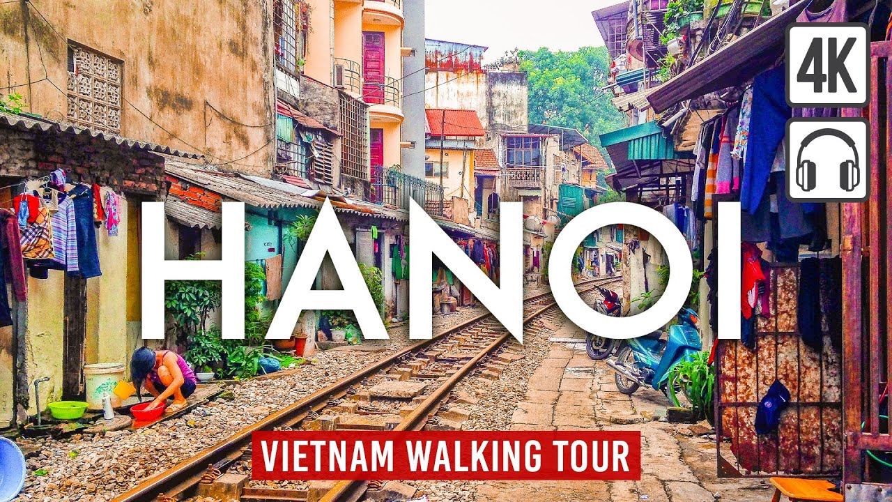Ханой, столица Вьетнама - Hanoi 4K Walking Tour Vietnam - Обзор Вьетнам