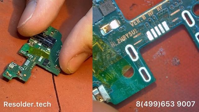 замена разьема micro USB