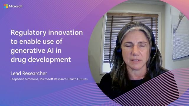 Regulatory Innovation to Enable Use of Generative AI in Drug Development  Stephanie Simmons