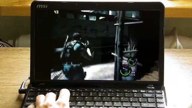 Resident Evil 5 on MSI u270 with AMD E-350 HD 6310
