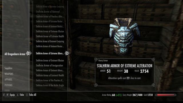 Stalhrim Armor of Extreme Alteration (Heavy Armor)
