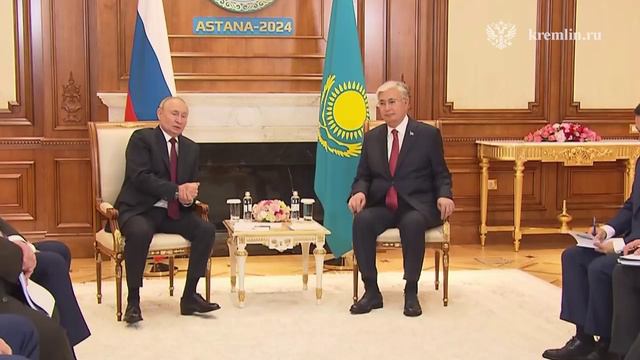 встреча Владимира Путина и Президента Казахстана Касым-Жомарта Токаева