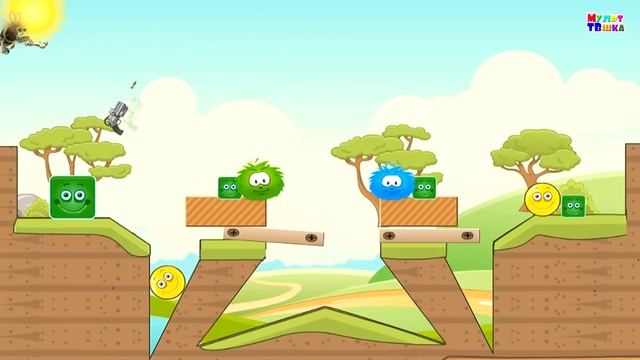 Мультик ИГРА для детей про ФИГУРЫ Приключение ВЕСЕЛЫХ ШАРИКОВ-#3