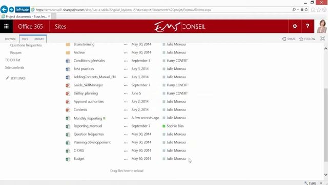 Work together on a document with SharePoint - Office Sketch'Up