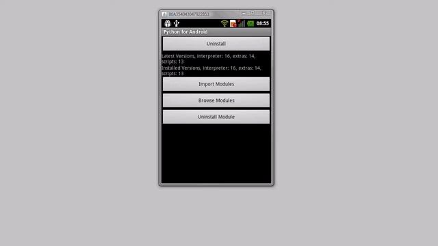 Installation of SL4A  Python on Android Smartphone