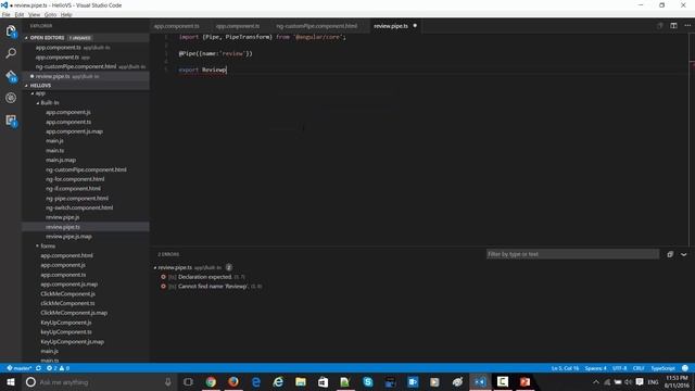 Angular  2   Custom Pipes