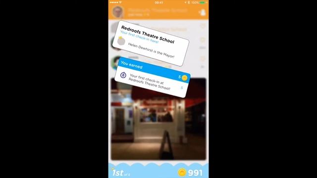 Writing to MongoDB by checking into FourSquare