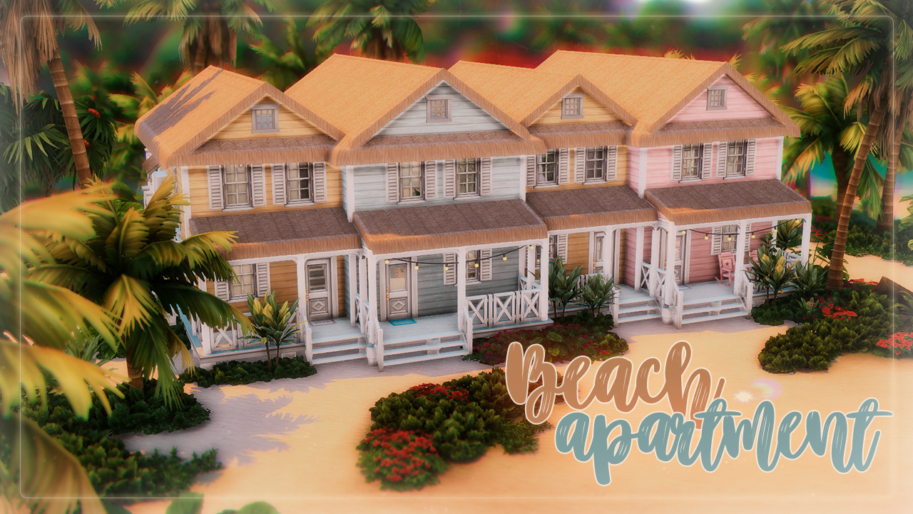 Квартиры на пляже🌴 | Симс 4: Строительство | The Sims 4
