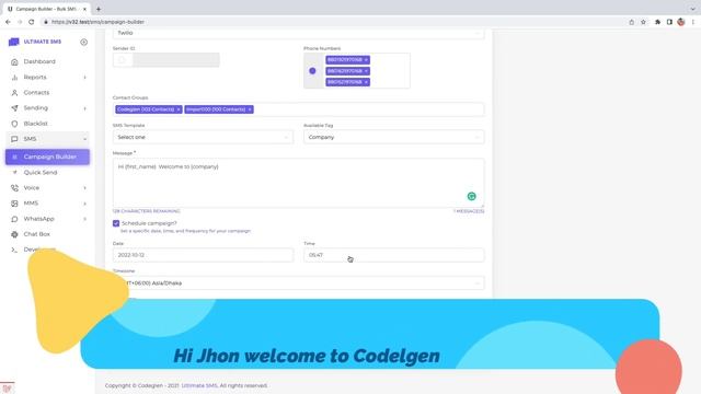 Send Campaign Using File