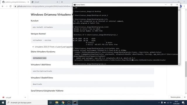 Windows Ortamına Python ve Virtualenv Kurulumu